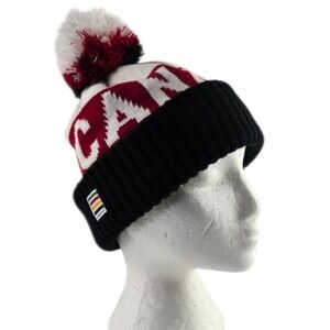 Sochi 2014 Hudson's Bay Canada Olympic Team Youth's Hat Pompom Red White
